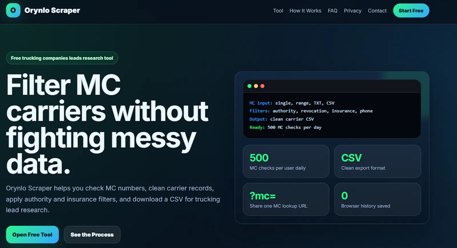 Orynlo Scraper screenshot 1