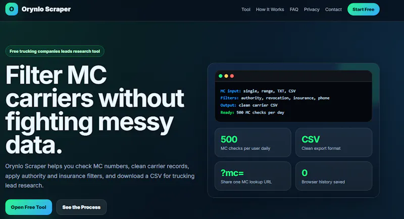 Orynlo Scraper screenshot 1