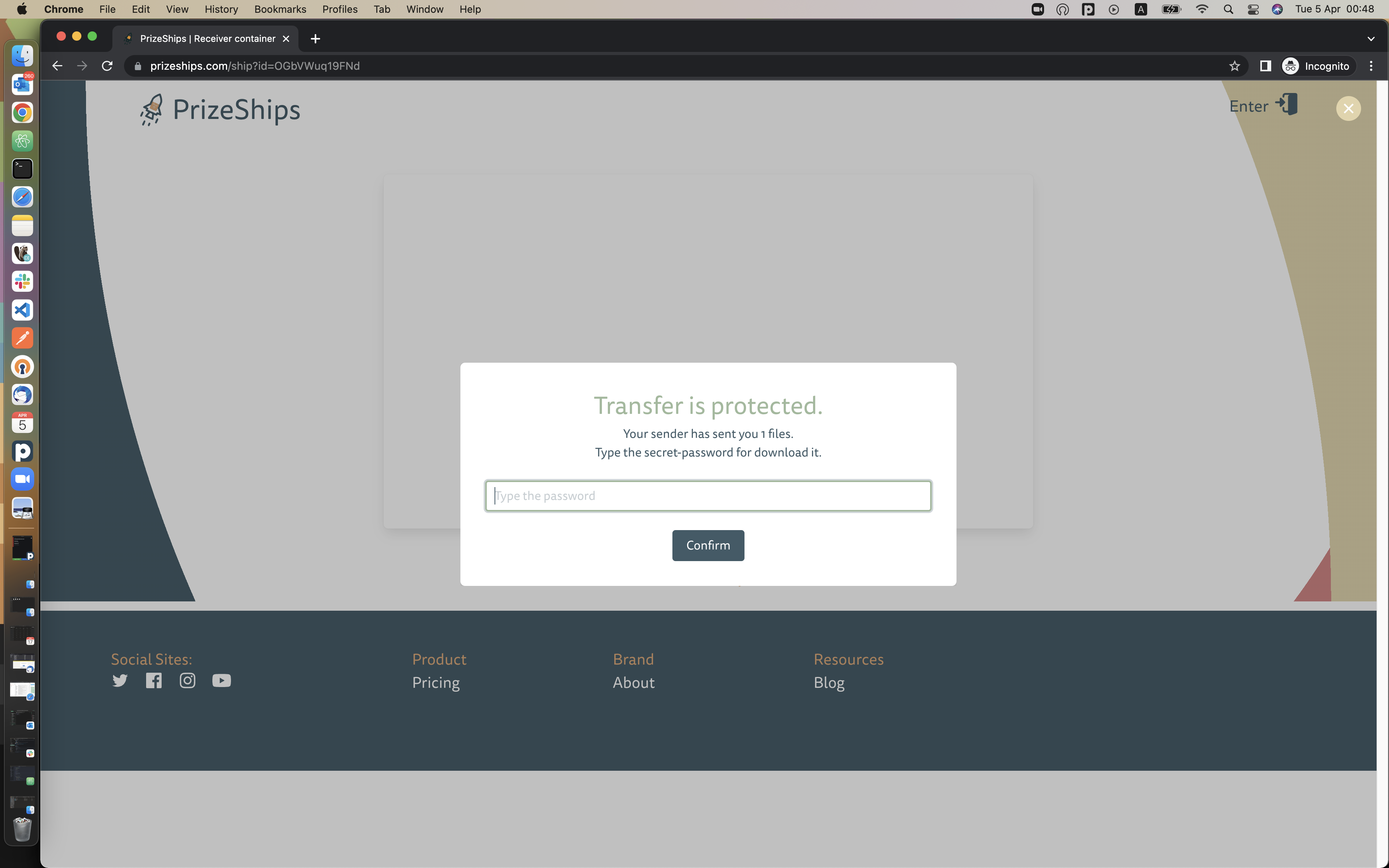 PrizeShips | File-Transfer service gallery image