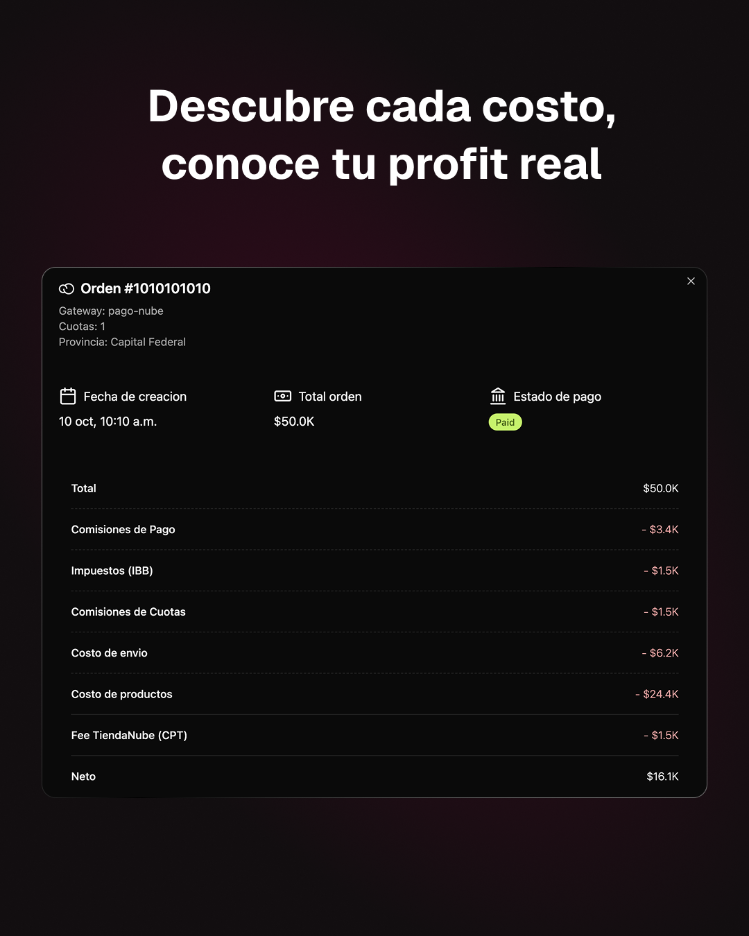 Escalafy - Real-Time Ecom Analytics - Screenshot 4 showing product features and functionality