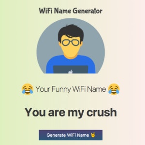 Funny WiFi Names Generator gallery image