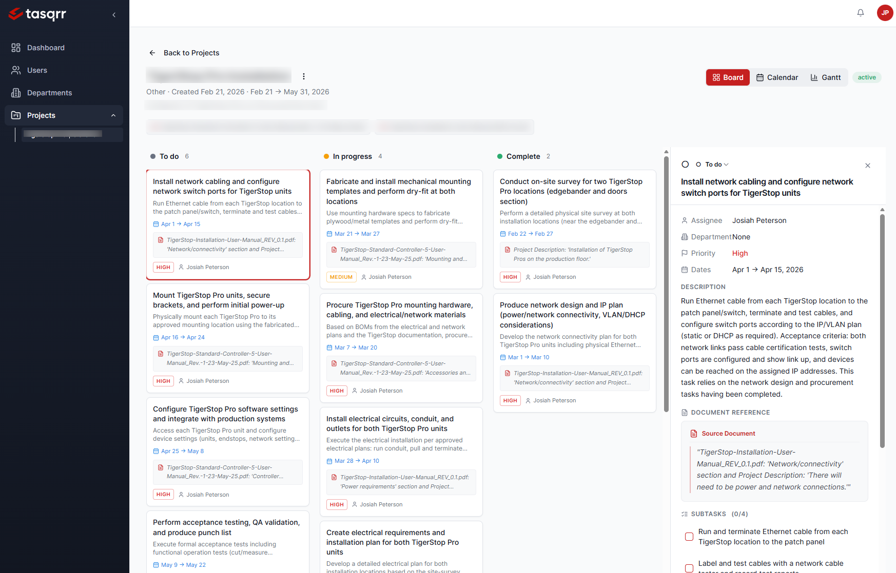 Tasqrr - Screenshot 2 showing product features and functionality