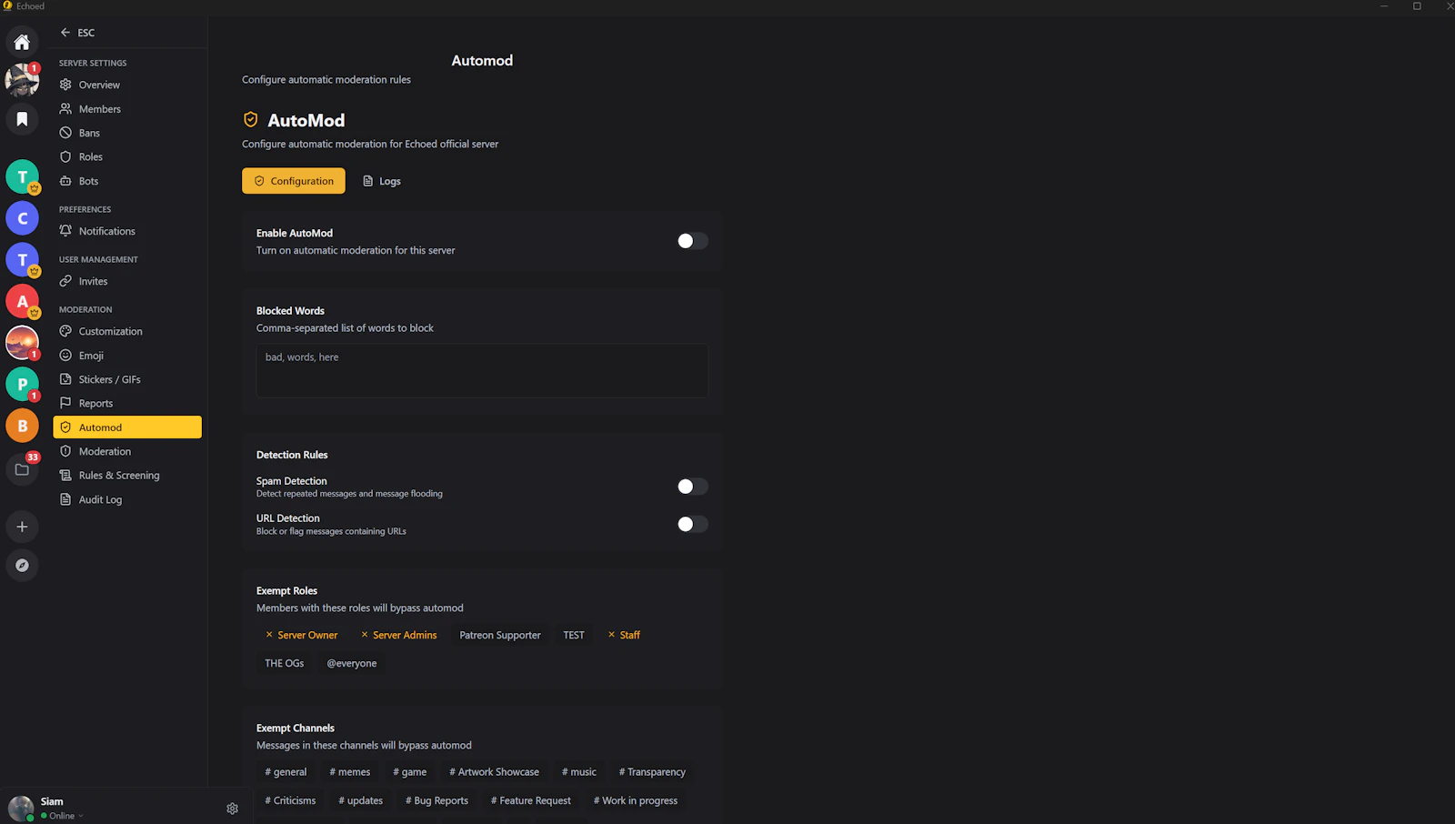 Echoed screenshot 3