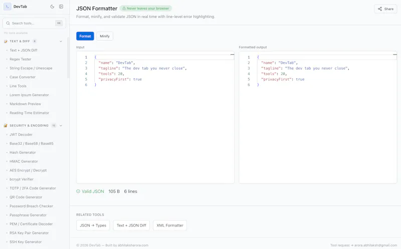 DevTab screenshot 3