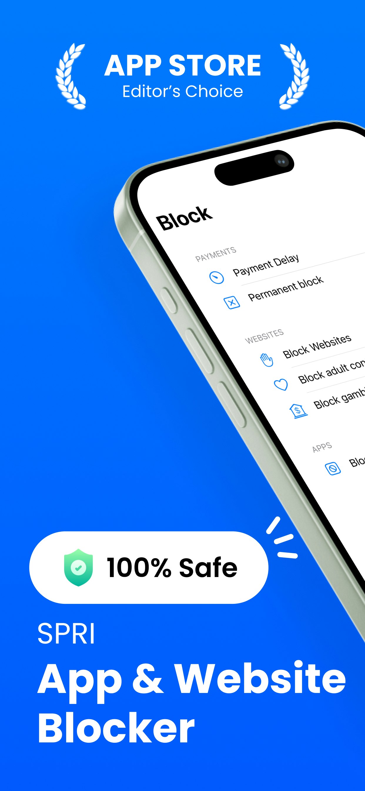 Spri: app e blocco del sito Web media 1