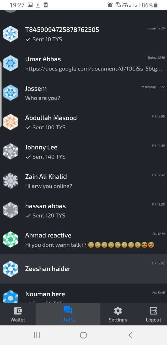 Tyslin Private Blockchain Messenger gallery image