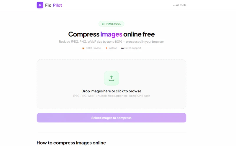 FixPilot — Free Online Tools screenshot 2