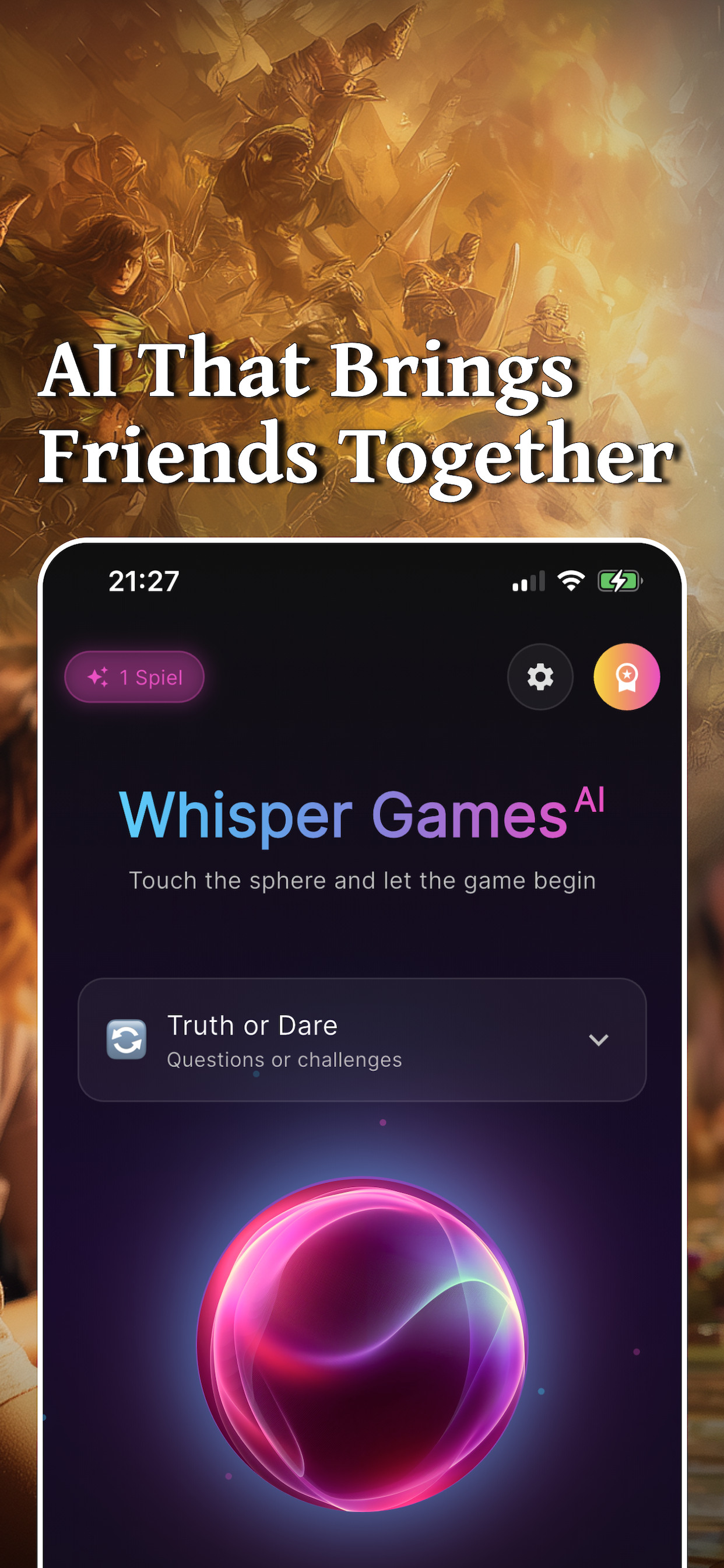 Whisper Games AI – The AI Party Game - Screenshot 5 showing product features and functionality