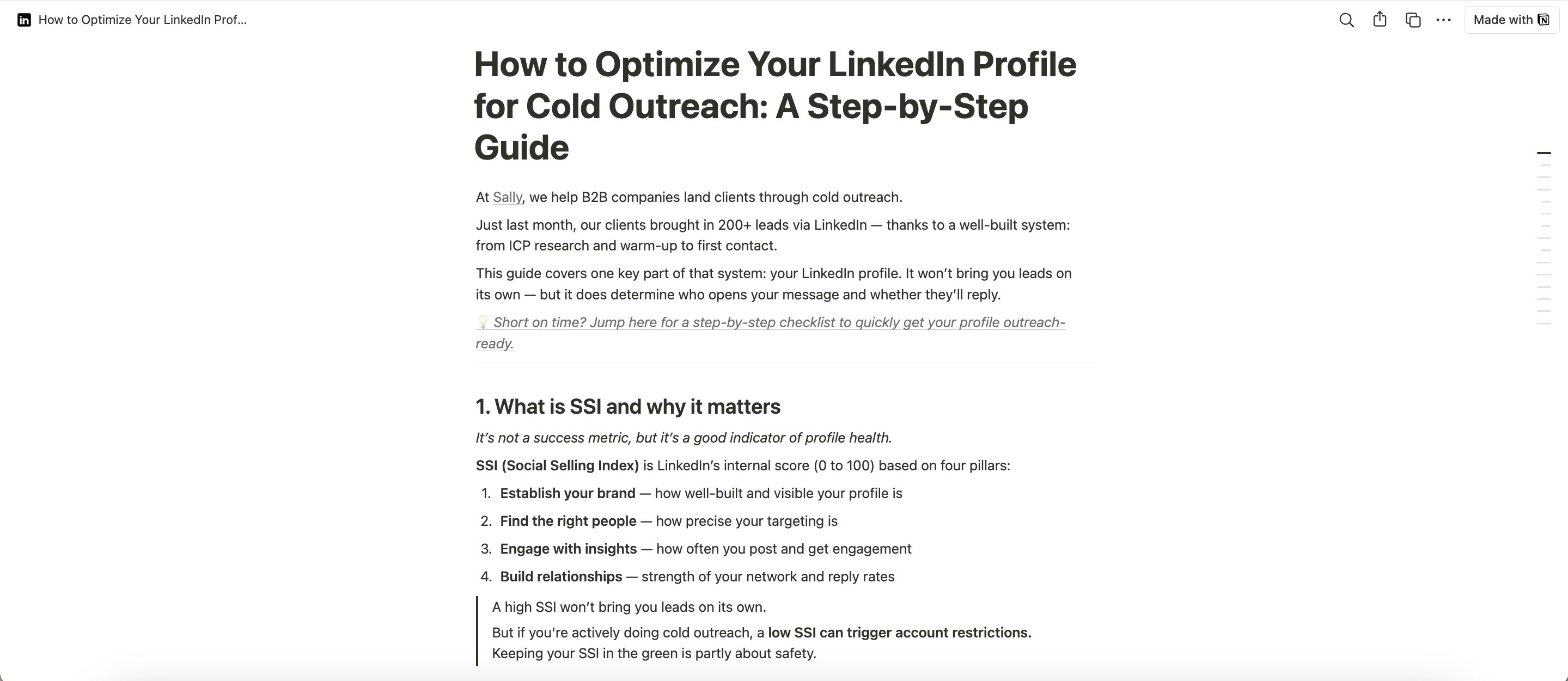 وسائط LinkedIn Outreach Profile Toolkit 1