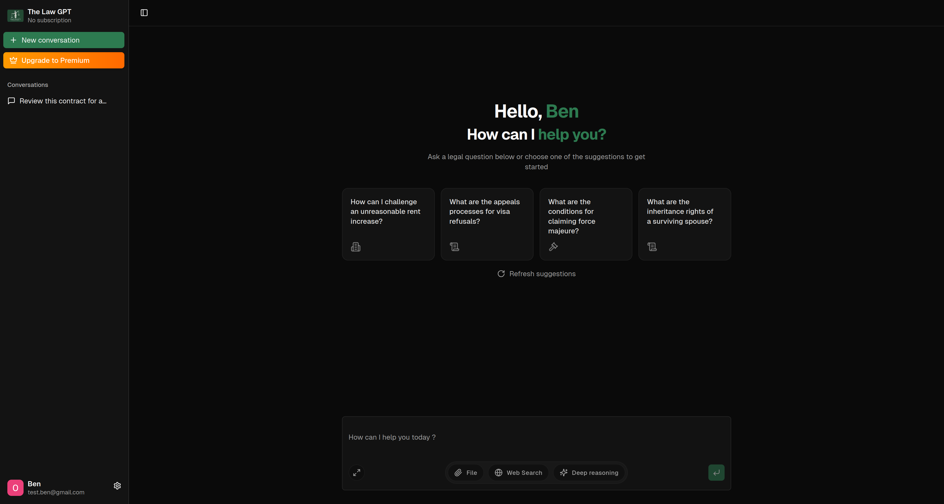 TheLawGPT - Screenshot 3 showing product features and functionality