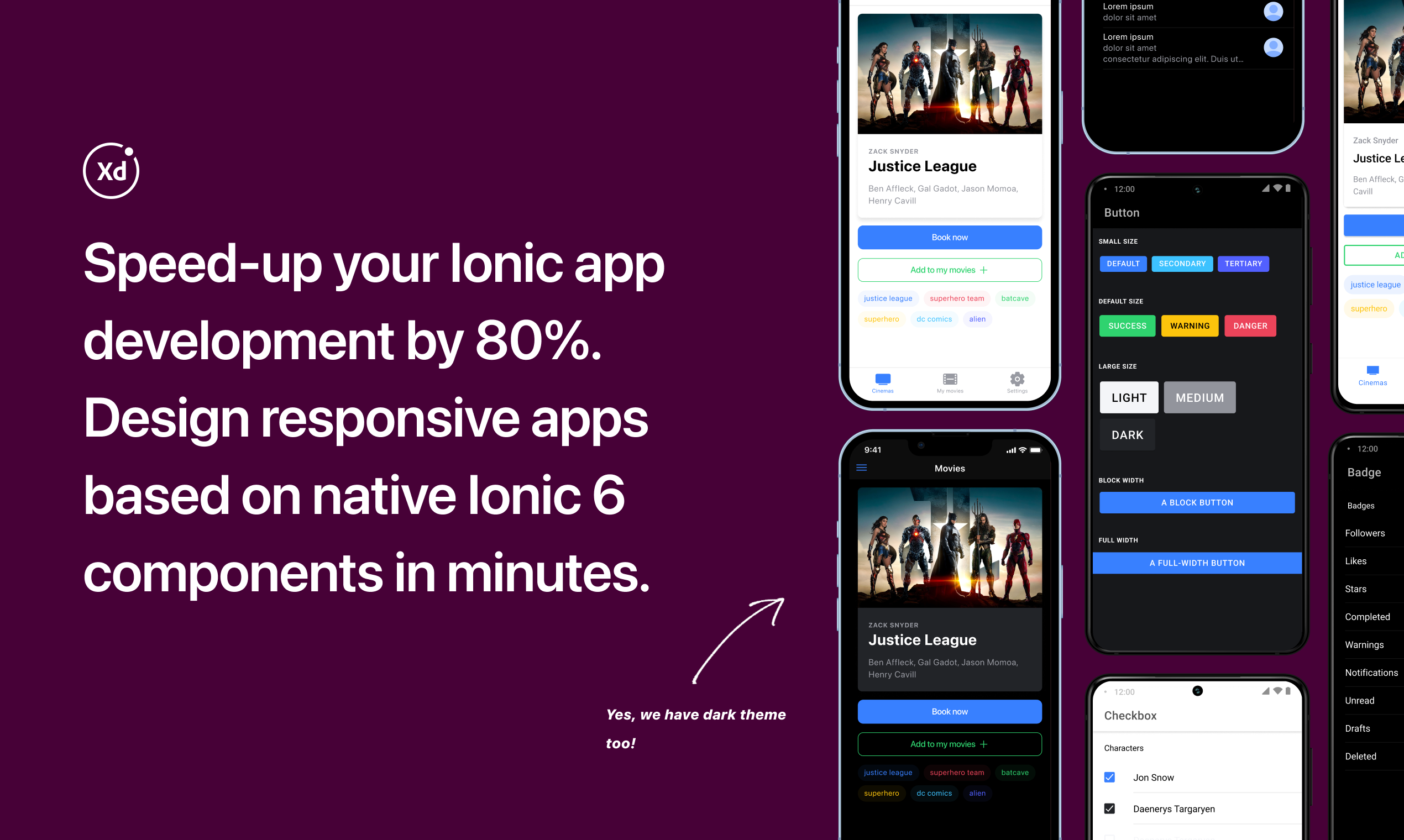 Ionic Adobe XD media 3