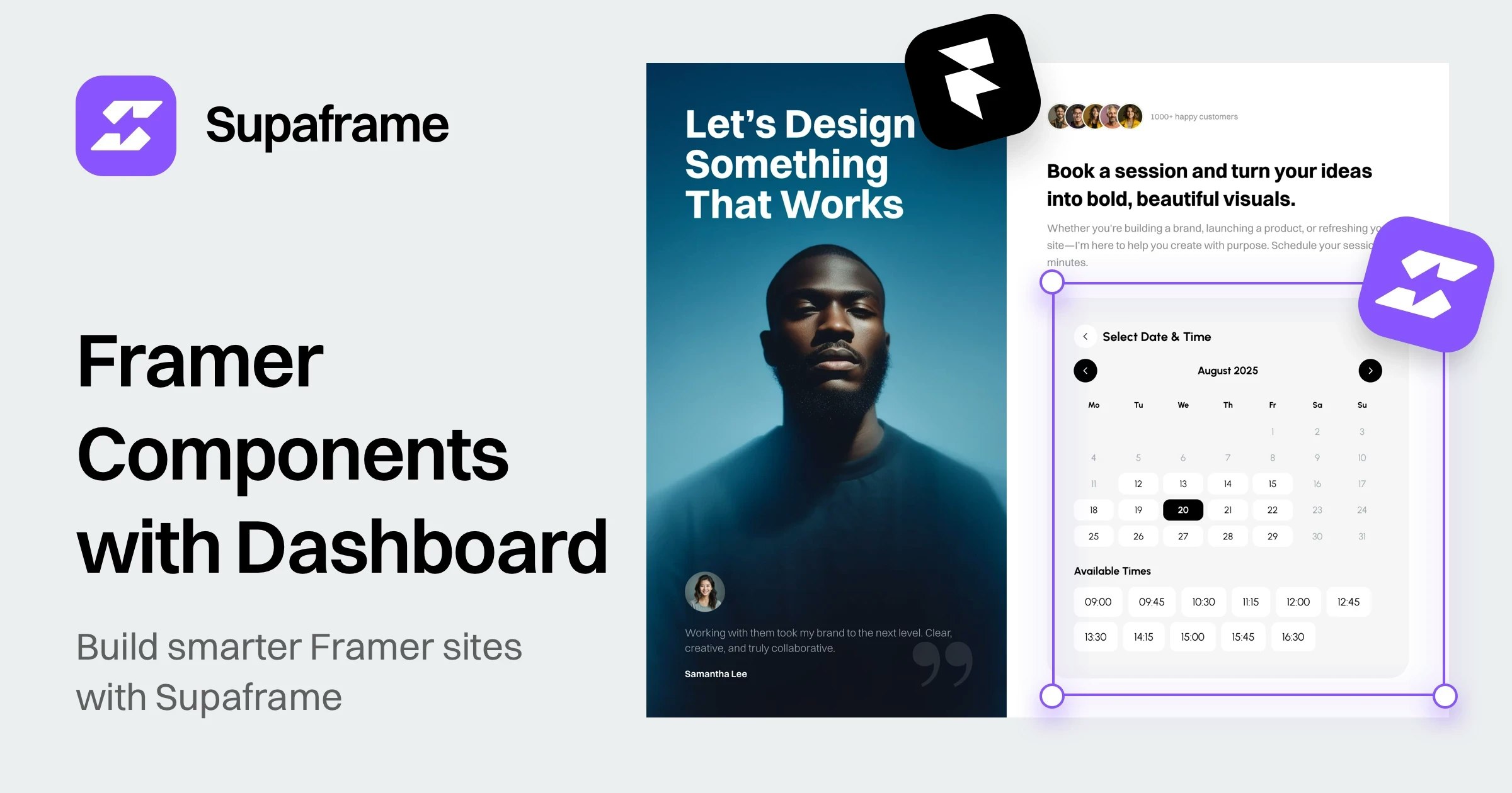 Supaframe - Gösterge Tablosu ile Framer Bileşenleri medya 1