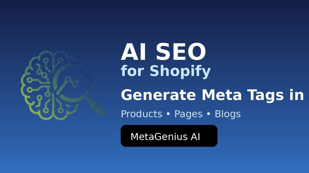 MetaGenius AI — AI SEO for Shopify gallery image