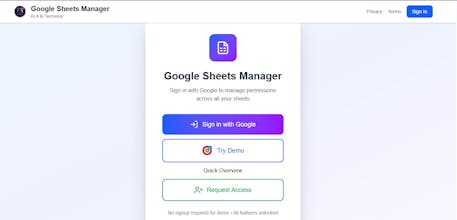 Sheet Manager gallery image