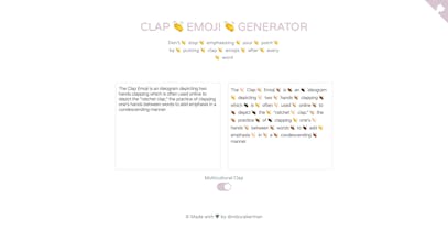 Clap Emoji Generator gallery image
