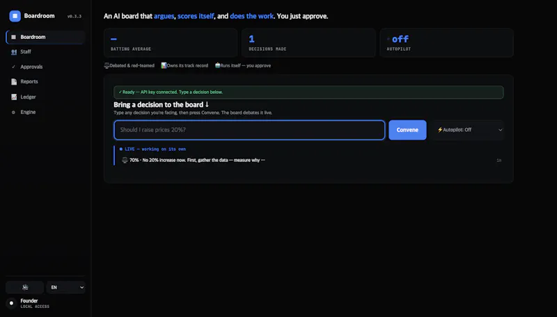 Boardroom screenshot 2