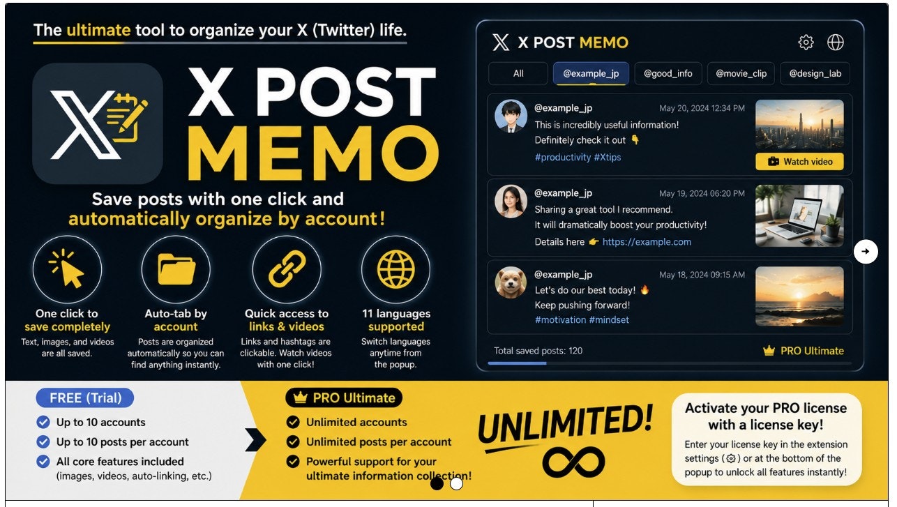 X Post Memo gallery image