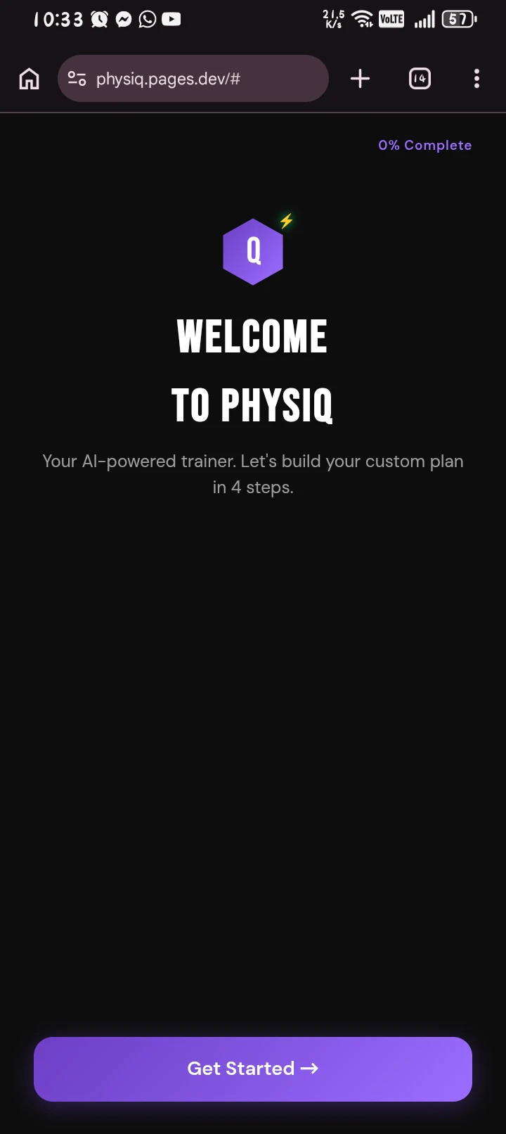 Physiq — Train Smarter logo