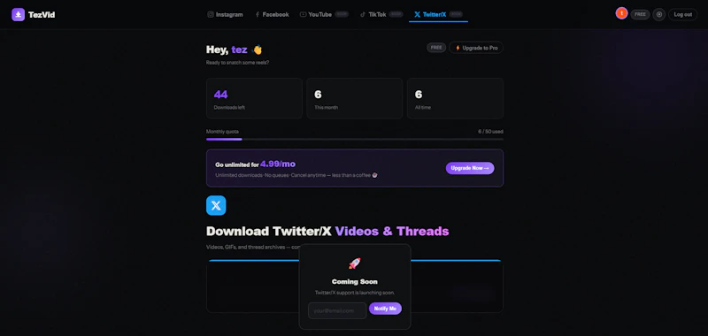 TezVid-Free Insta, FB, YT Video Download screenshot 10