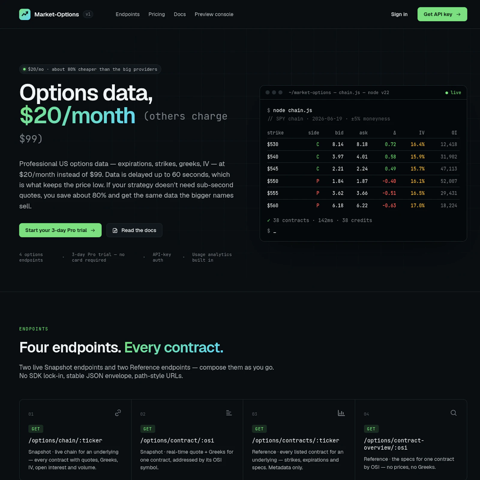 Market-Options screenshot 1