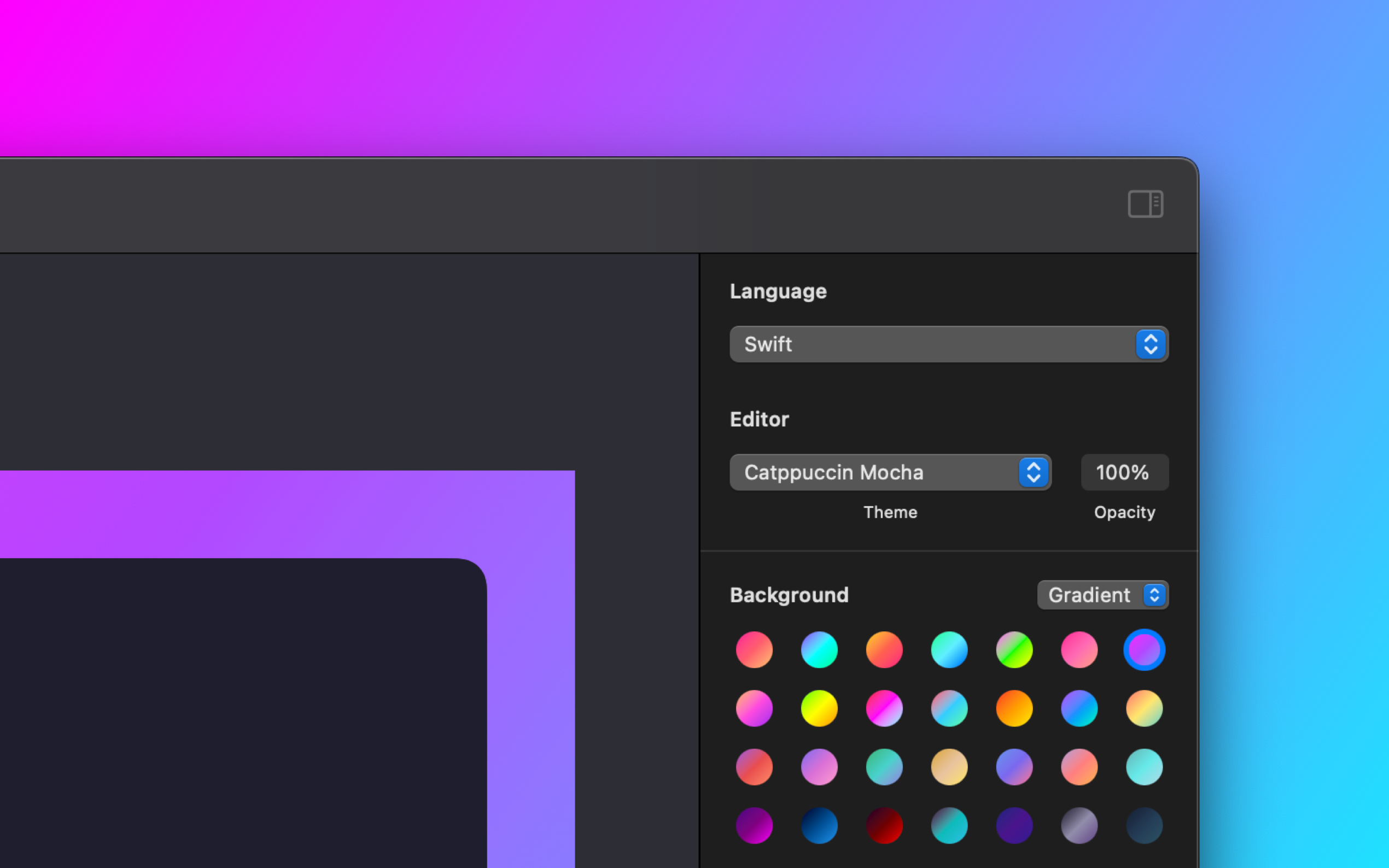 CodeFrame - Convertir el código en hermosas imágenes media 4
