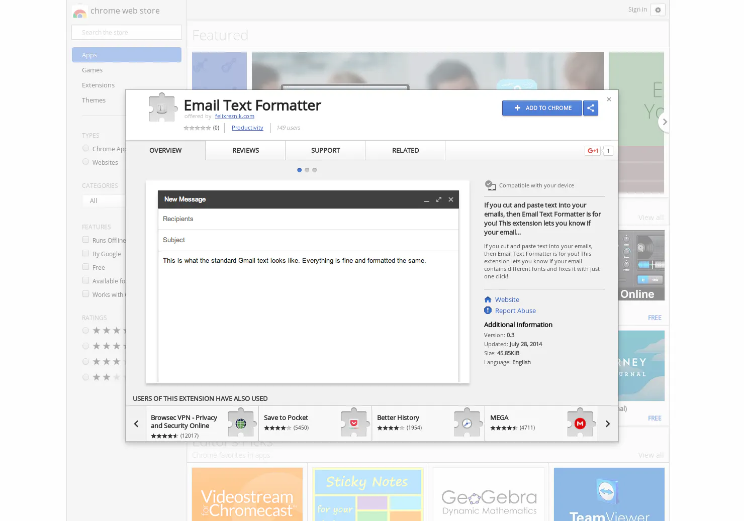 Email Text Formatter