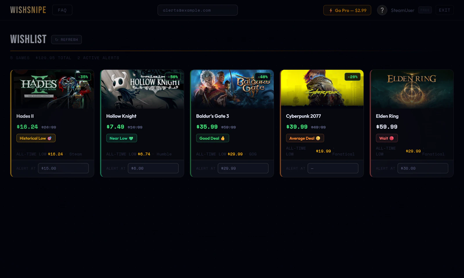 WishSnipe screenshot 2
