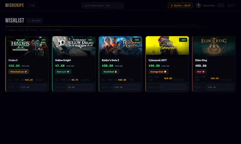 WishSnipe screenshot 2