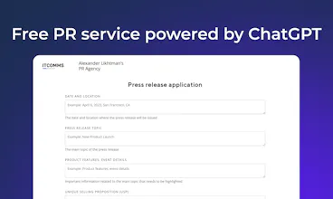 Free AI PR service gallery image