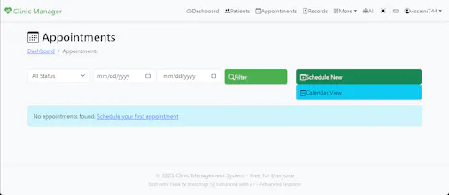 Clinic Management Website gallery image