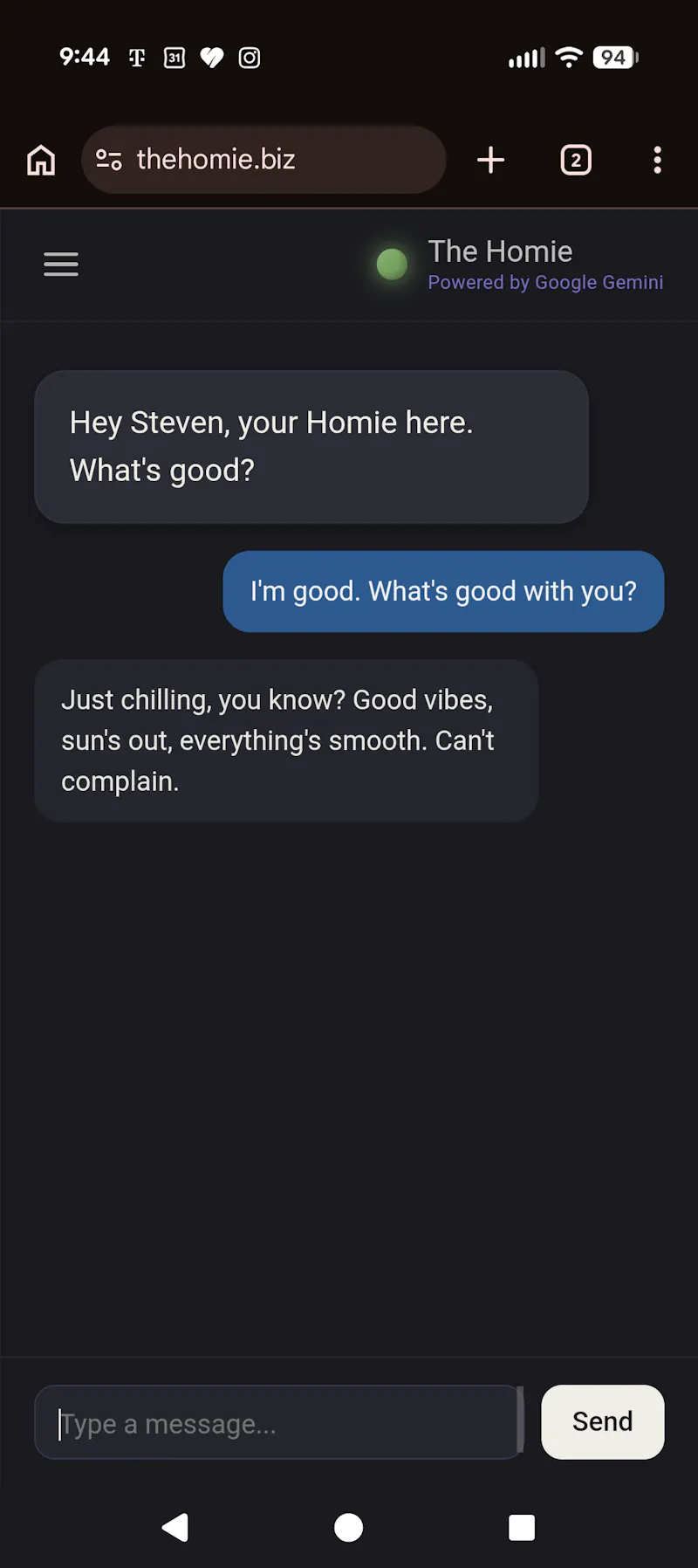 The Homie screenshot 1