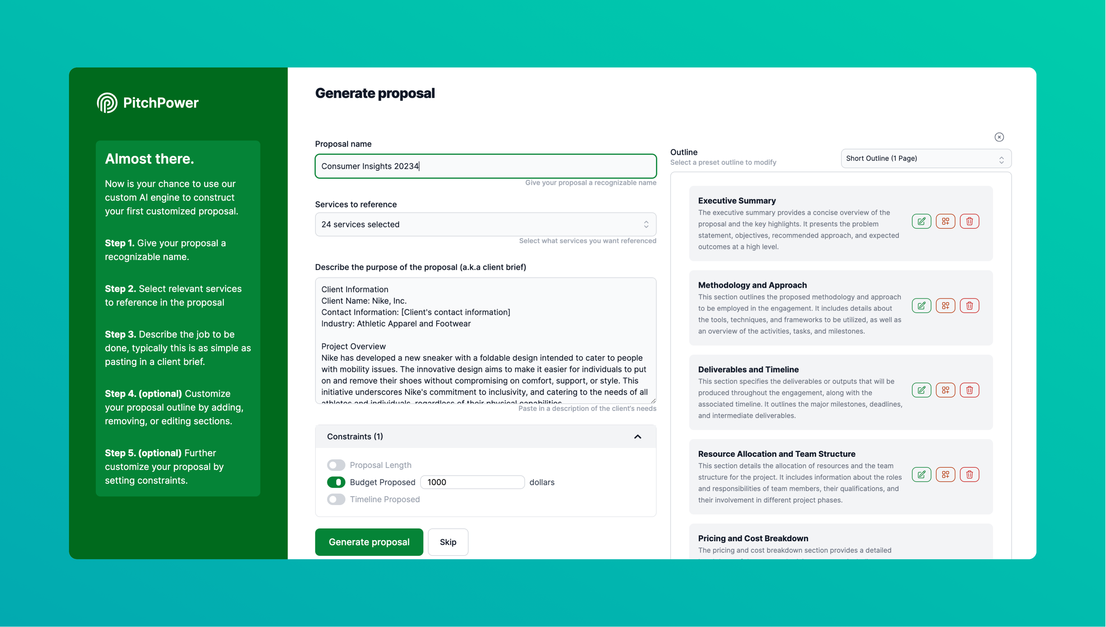 Potencia de lanzamiento - Proyecto de propuestas ganadoras adaptadas a sus clientes en segundos media 1