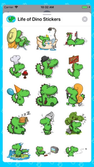 Life of Dino Stickers for iMessage gallery image