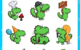 Life of Dino Stickers for iMessage media 2