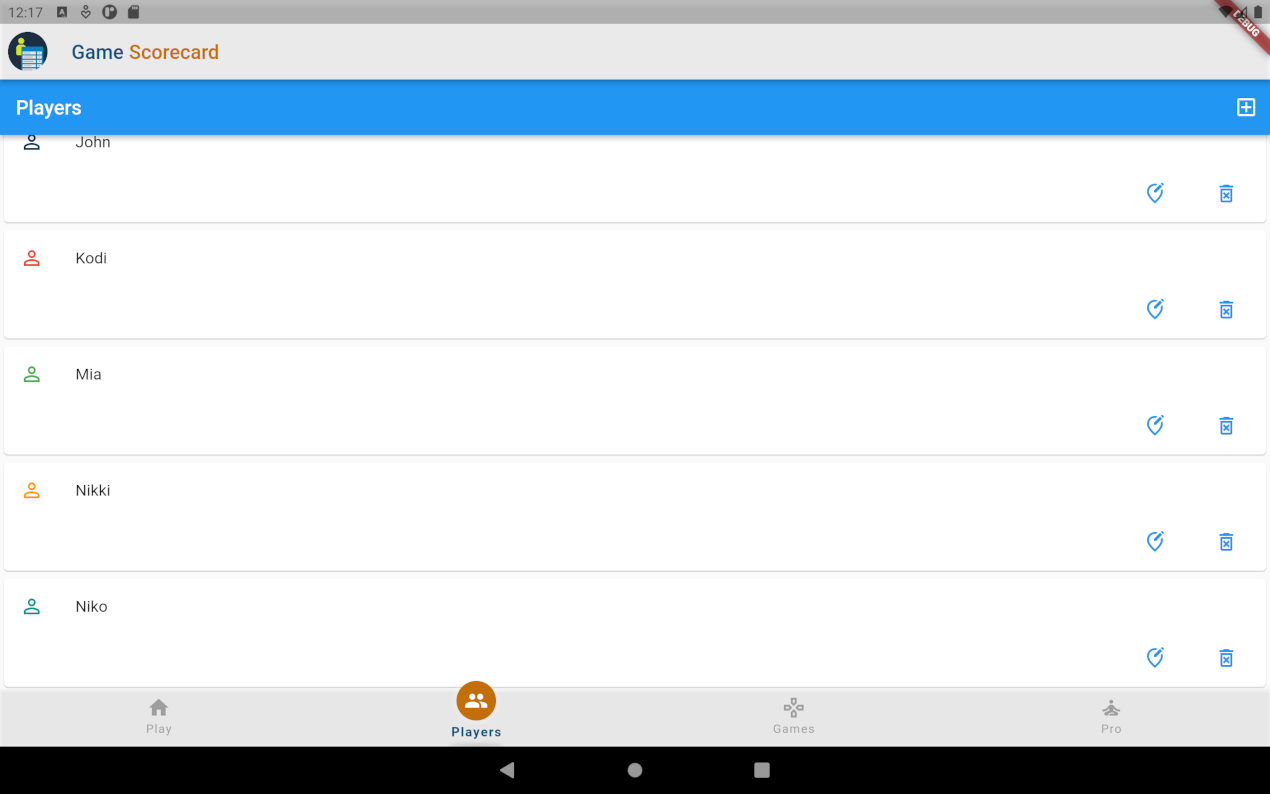 Game Scorecard gallery image