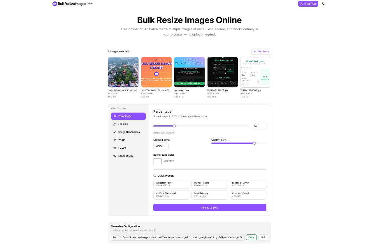 BulkresizeImages.online screenshot 3