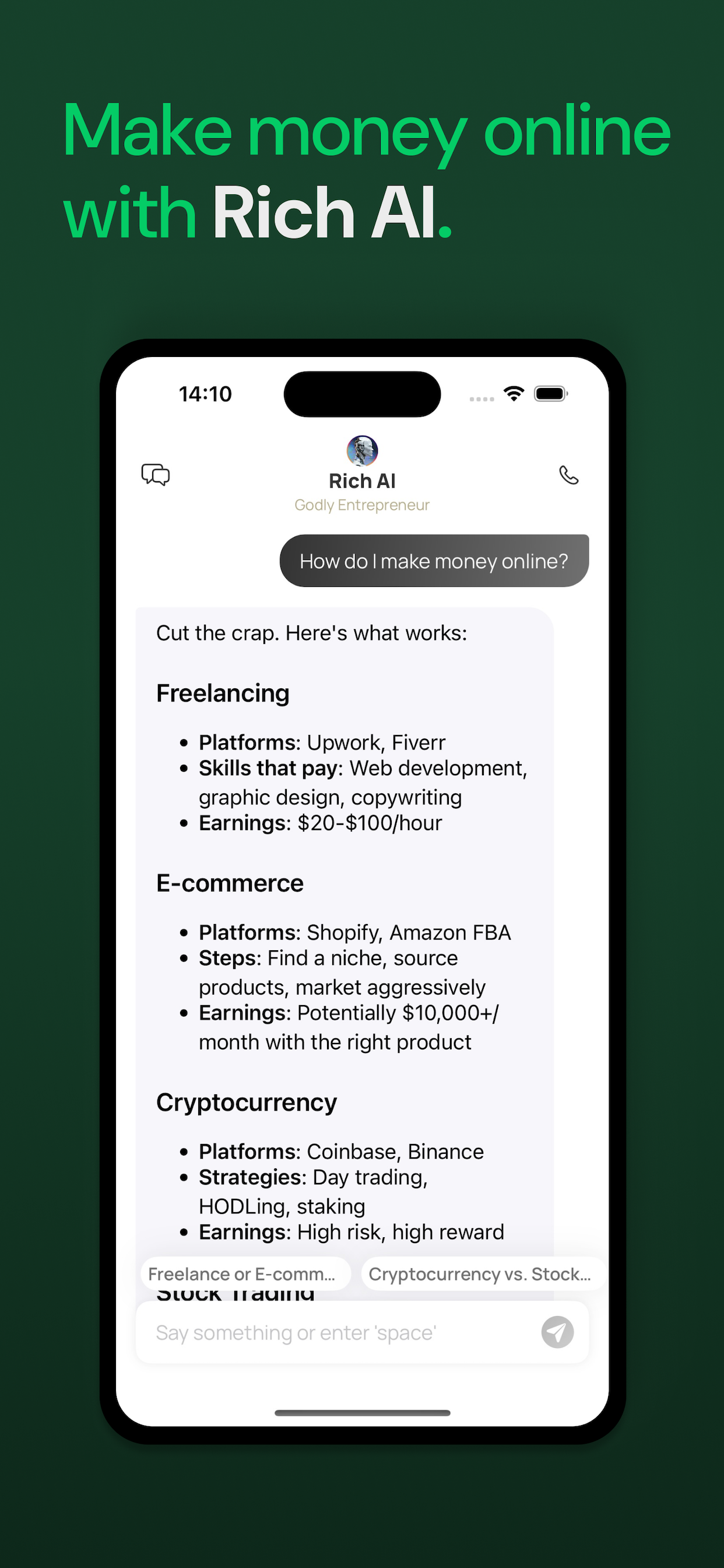 startuptile Rich AI-Money Making AI