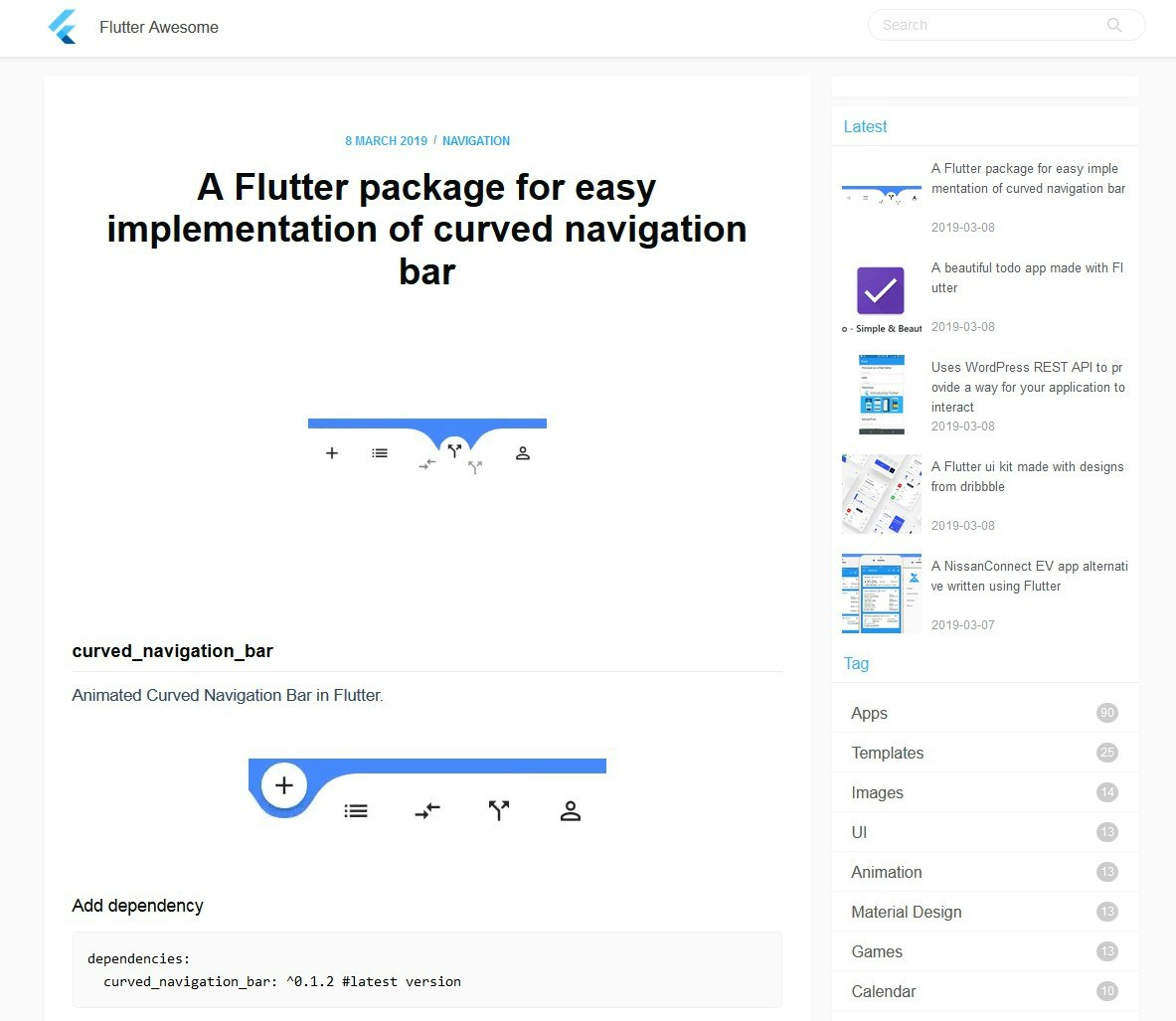 Flutter Awesome gallery image