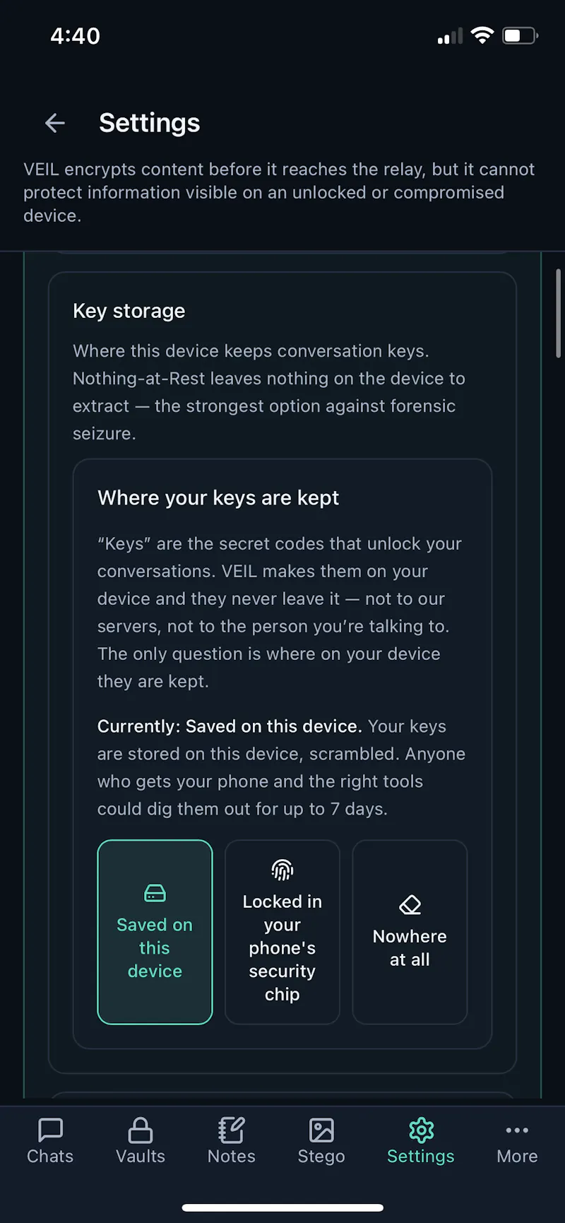 VEIL - More than Encrypted Messaging screenshot 19