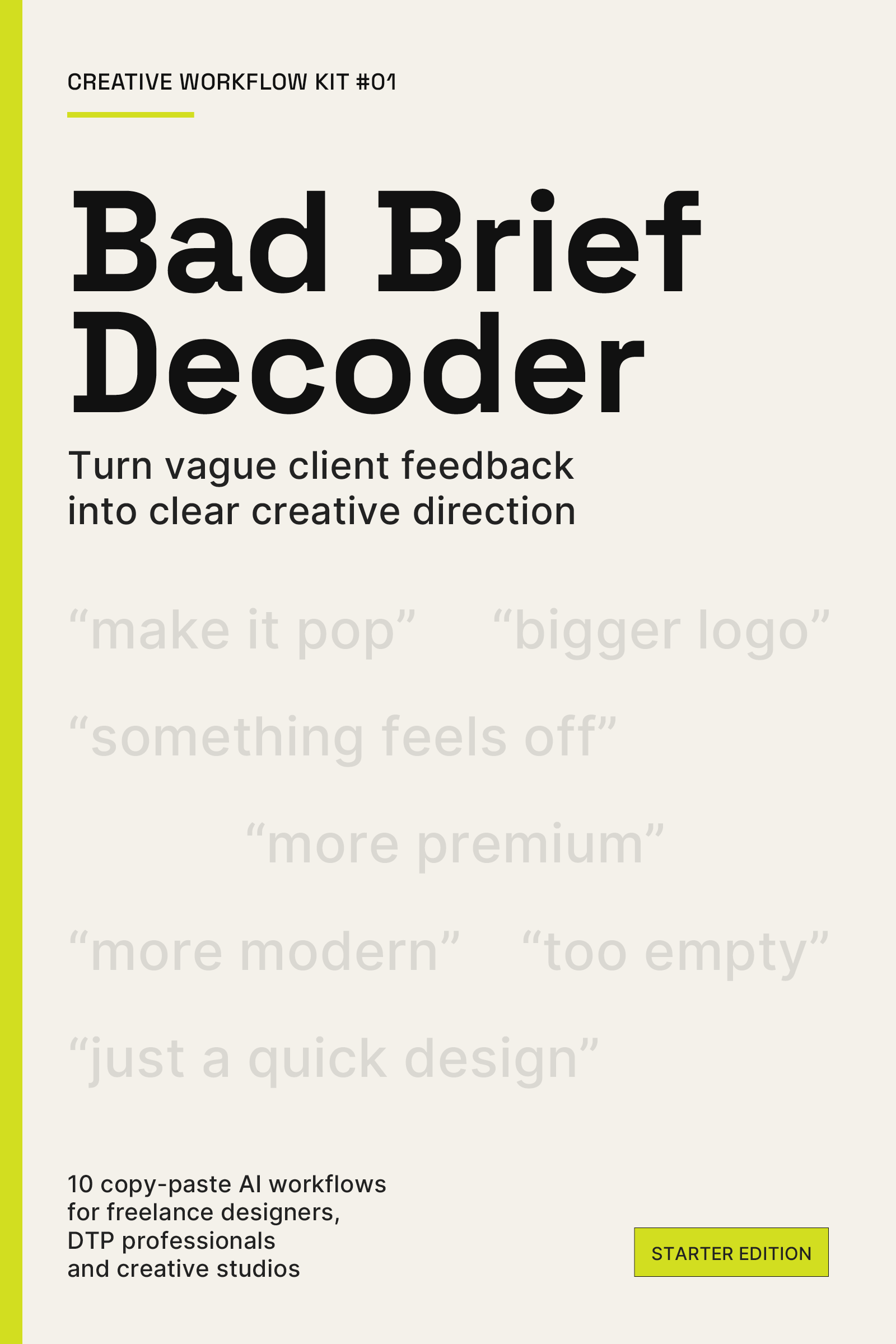 Bad Brief Decoder gallery image