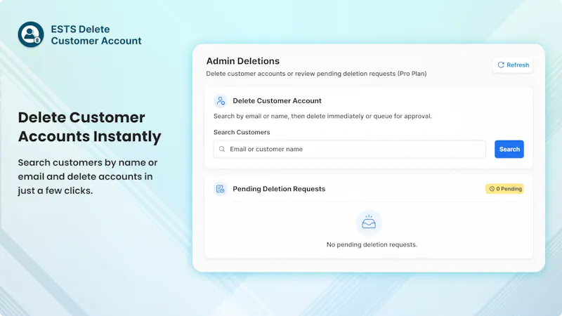 Delete Customer Account screenshot 6