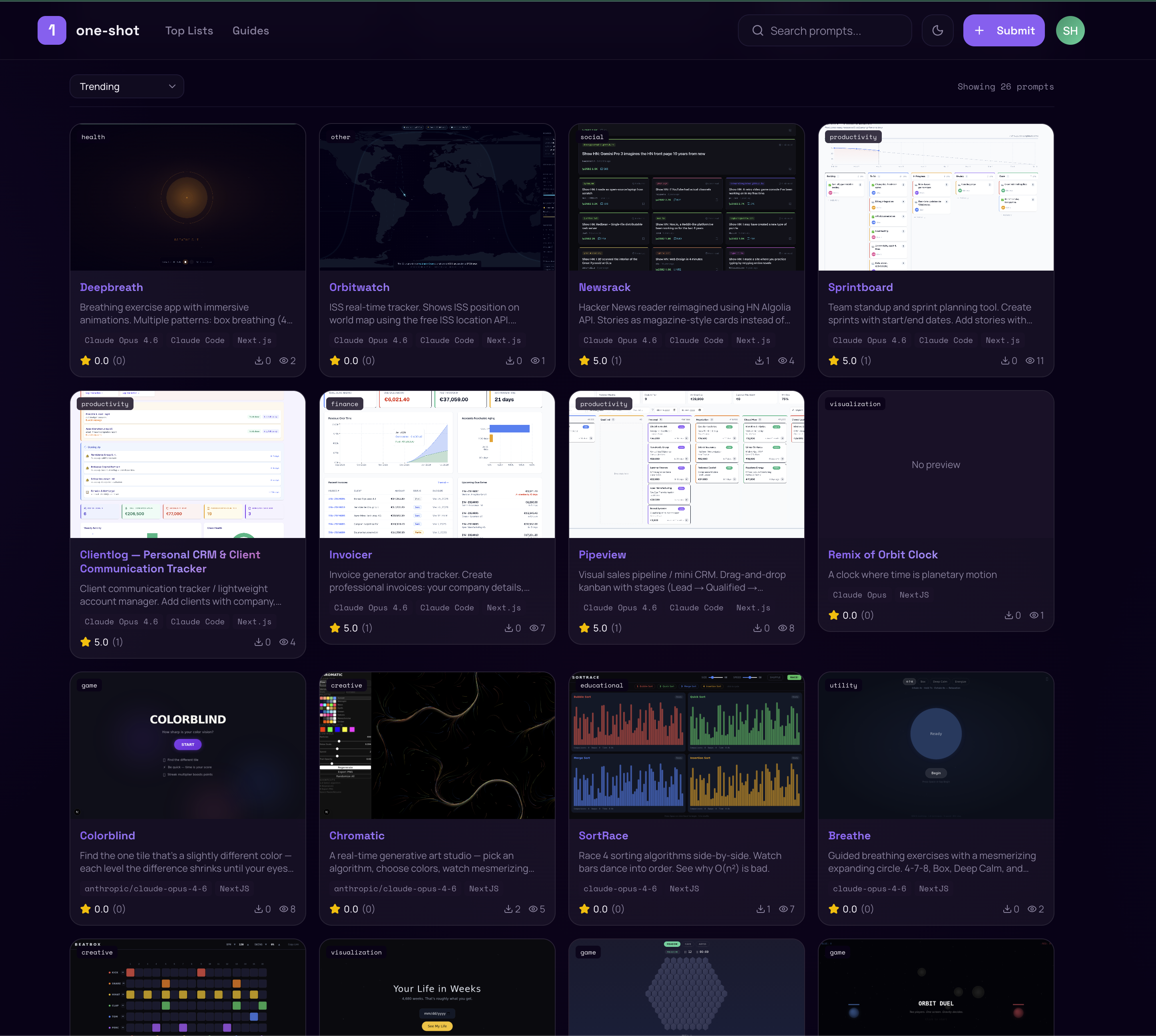 one-shot-app.com gallery image