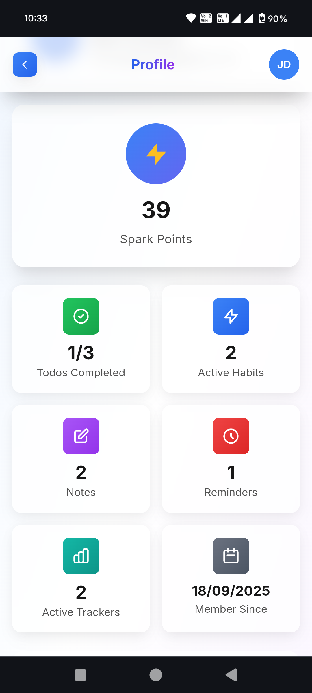 Média Streak Spark - Application Habit Tracker et Streak Builder 4
