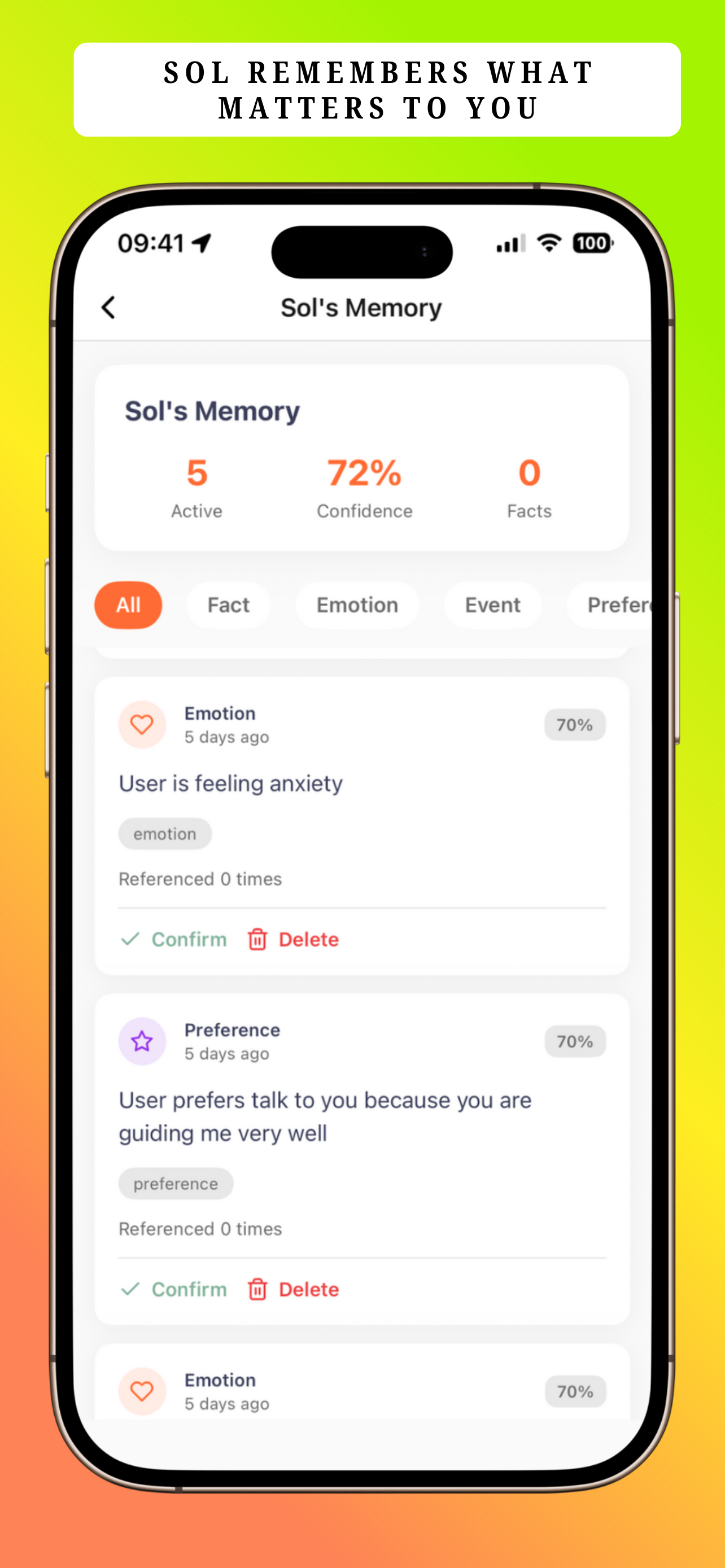Presente - Voice AI Companion - Screenshot 2 showing product features and functionality