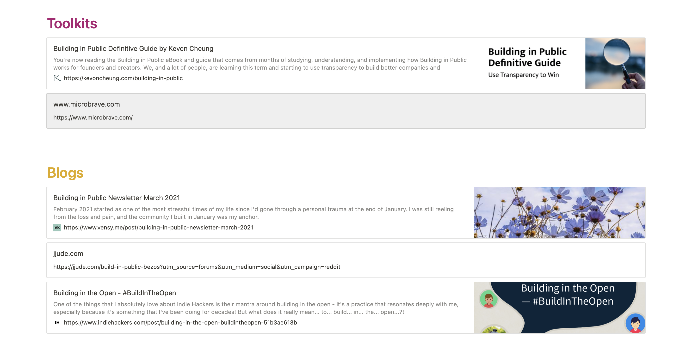 Building in Public gallery image