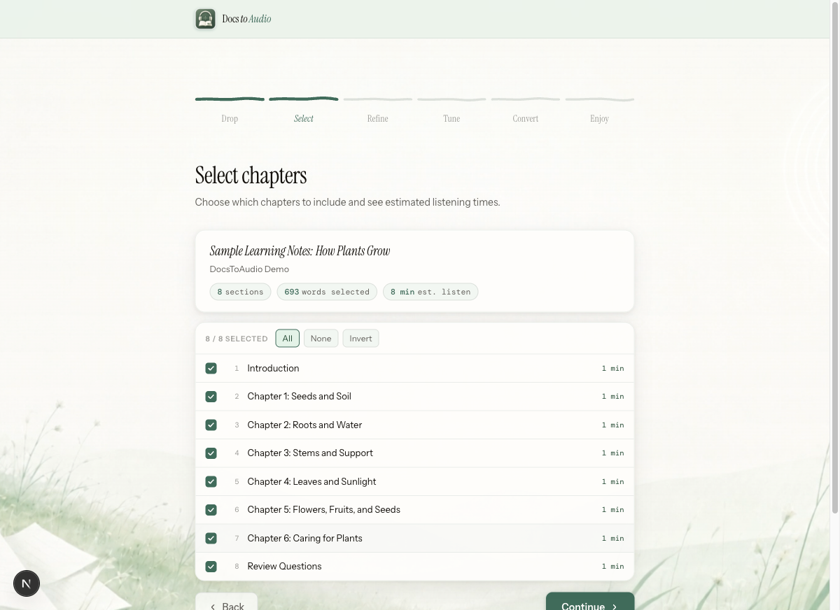 DocsToAudio gallery image