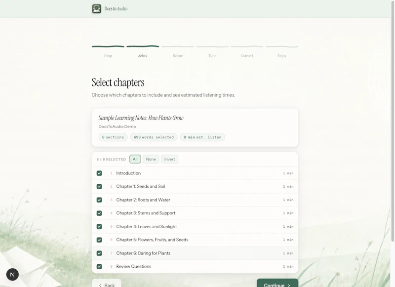 DocsToAudio screenshot 4