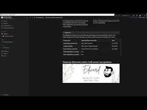 Project Charter Notion Template gallery image