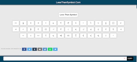 Less Than Symbol gallery image