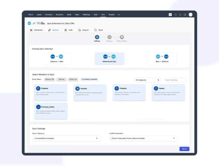 Xero Integration for Zoho CRM screenshot 2